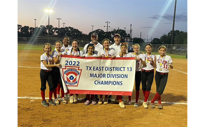 2022 Tx East District 13 Major Softball Champions- Columbus