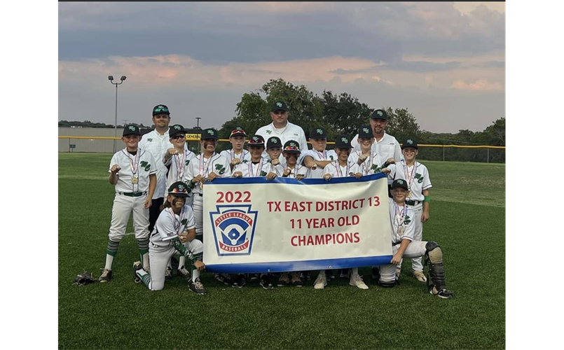 2022 11 Year Old Tx East District 13 Champions- Washington County