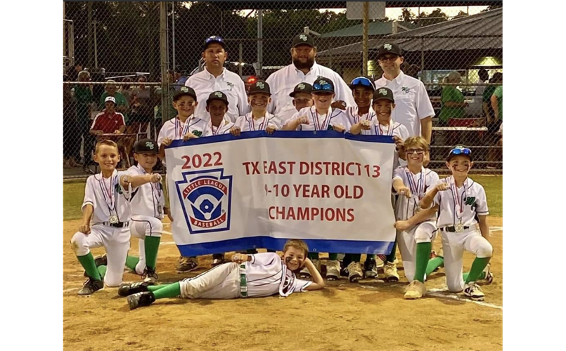 2022 8-10 Year Old Tx East District 13 Champions- Washington County